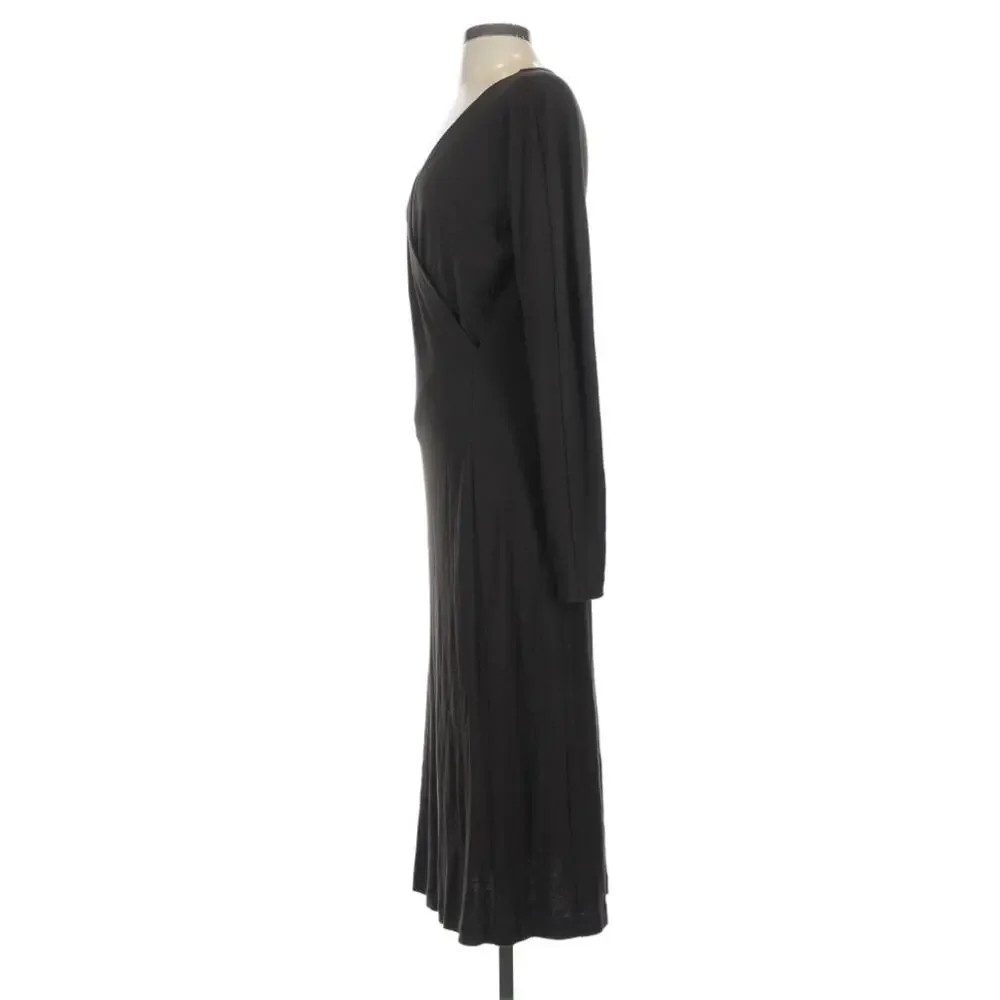 Max Mara Long Sleeve Midi Dress Black - Picture 8 of 11